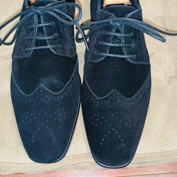 Bravo Faux Suede Dress Oxford Shoes. - Picture 4 of 13